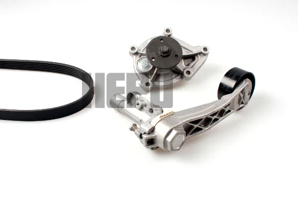 Vodní pumpa + klinový żebrový řemen HEPU PK04951