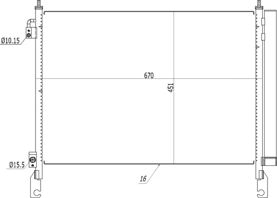 CHLADIČ KLIMATIZ.KOLEOS 2.0DCI 08- HART 614553