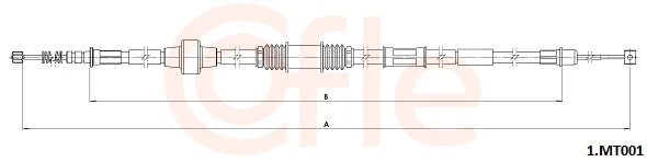 Tažné lanko, parkovací brzda COFLE 1.MT001 – OE MN102297 Tažné lanko, parkovací brzda COFLE 1.MT001 – OE MN102297