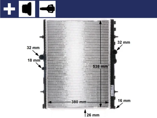 Chladič, chlazení motoru MAHLE CR31000S
