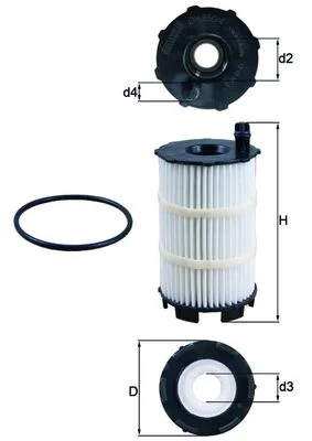 Olejový filtr MAHLE OX350/4D
