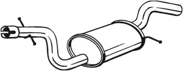 Stredni tlumic vyfuku BOSAL 233-719
