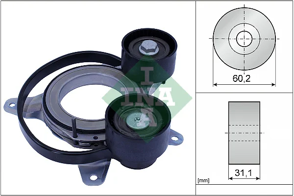 Napínák, žebrovaný klínový řemen Schaeffler INA 534081410