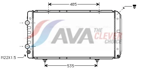 Chladič, chlazení motoru AVA Clever Choice PEA2146