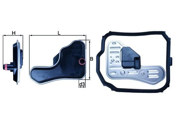 Hydraulický filtr, automatická převodovka MAHLE HX148D