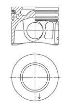 Píst KOLBENSCHMIDT 41252620 Píst KOLBENSCHMIDT 41252620