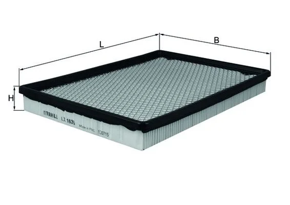 Vzduchový filtr MAHLE LX1636