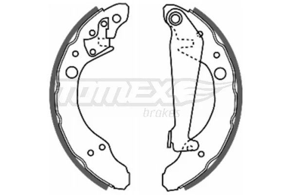 Sada brzdových čelistí Tomex Brakes TX20-24