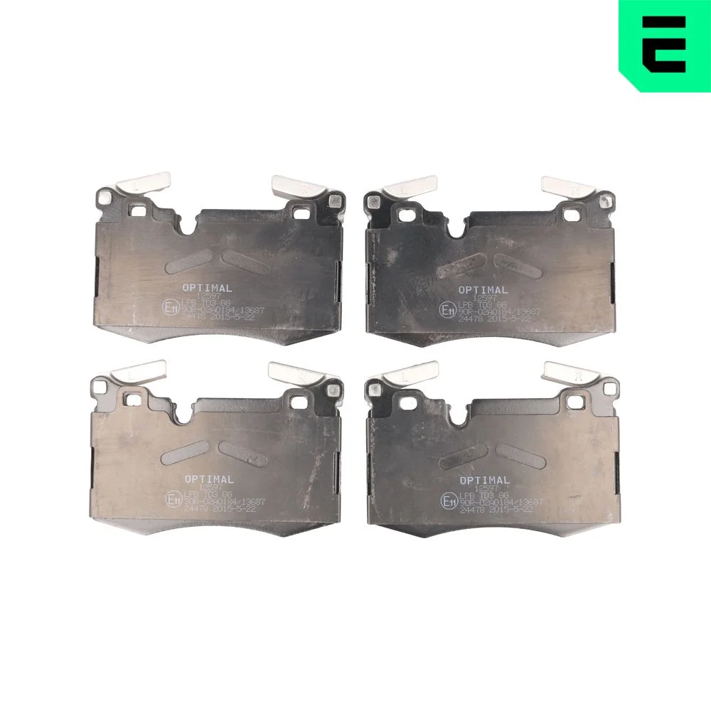 Sada brzdových destiček, kotoučová brzda OPTIMAL BP-12597