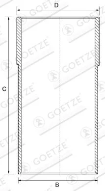 Vložený válec GOETZE ENGINE 14-710020-00 – OE LCJ100170