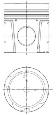 Píst KOLBENSCHMIDT 40550600 – OE 1746914 Píst KOLBENSCHMIDT 40550600 – OE 1746914