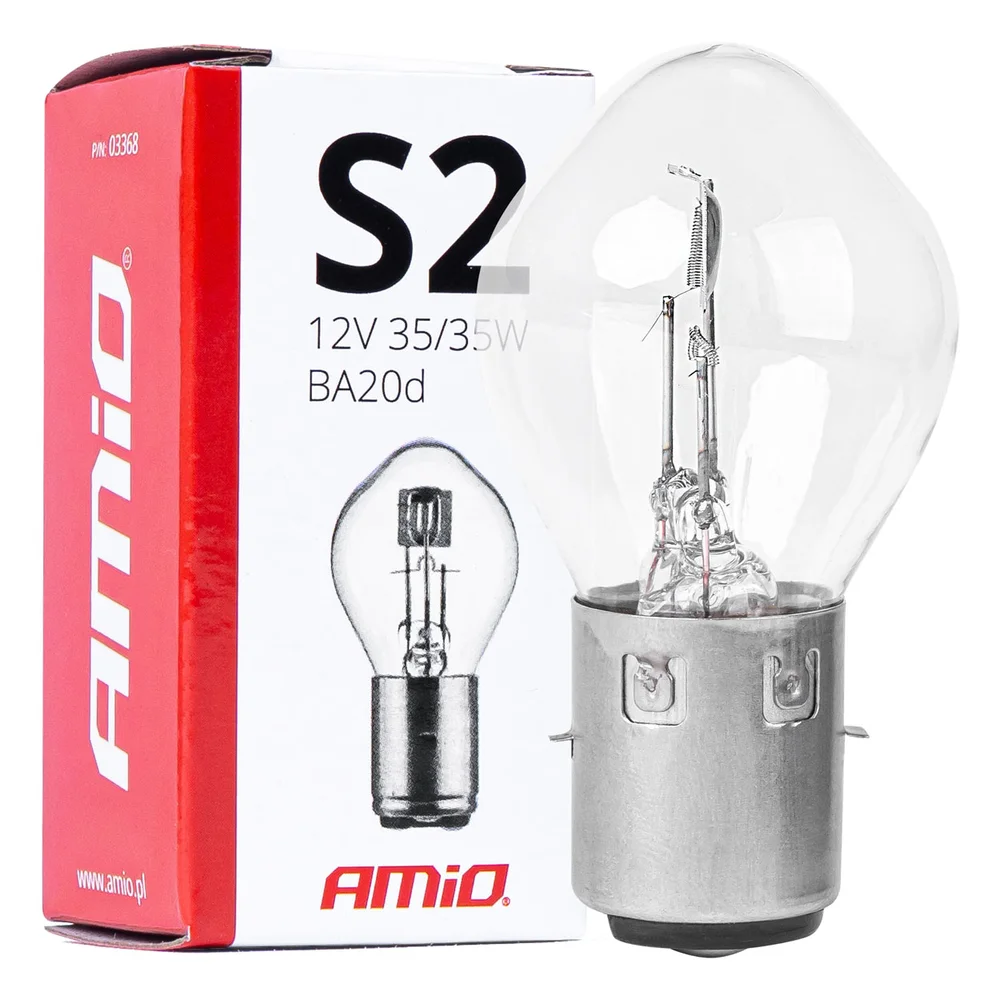 Zarovka HALOGENOWA S2 12V 35/35W BA20D AMIO 03368
