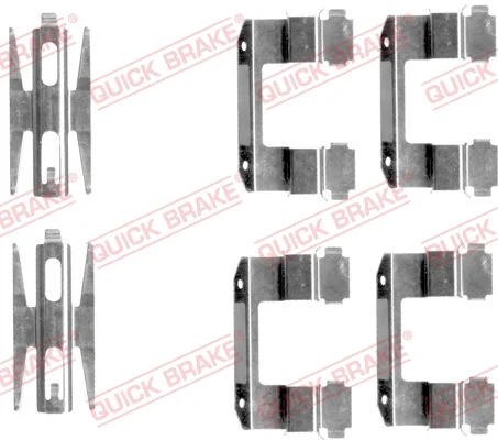Sada prislusenstvi, oblozeni kotoucove brzdy QUICK BRAKE 109-1618 Sada prislusenstvi, oblozeni kotoucove brzdy QUICK BRAKE 109-1618
