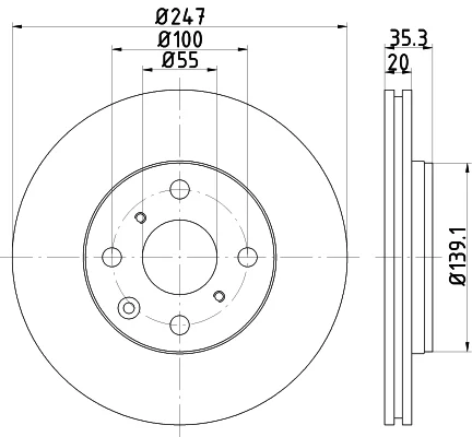 Brzdový kotouč STARLINE PB20381