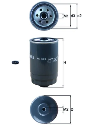 Palivový filtr KNECHT KC503D