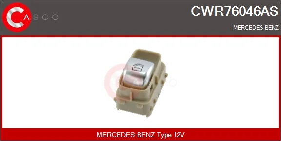Spínač, zvedací zařízení oken CASCO CWR76046AS