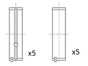 Hlavní ložiska klikového hřídele FAI AutoParts BM1038-030 Hlavní ložiska klikového hřídele FAI AutoParts BM1038-030