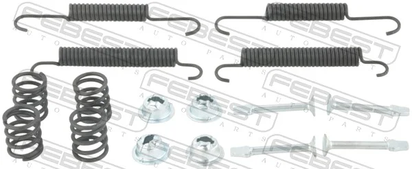 Sada příslušenství, parkovací brzdové čelisti FEBEST 1204-IX35R-KIT