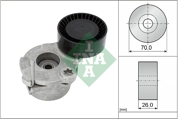 Napínák, žebrovaný klínový řemen Schaeffler INA 534063010 Napínák, žebrovaný klínový řemen Schaeffler INA 534063010