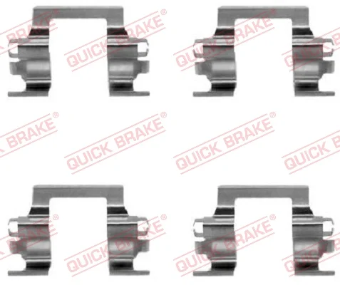 Sada prislusenstvi, oblozeni kotoucove brzdy QUICK BRAKE 109-1117