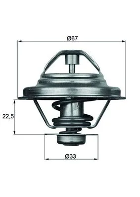 Termostat, chladivo MAHLE TX2480D Termostat, chladivo MAHLE TX2480D
