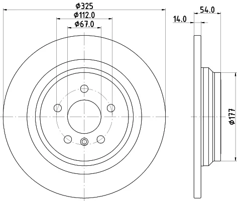 Brzdový kotouč HELLA 8DD355122-861