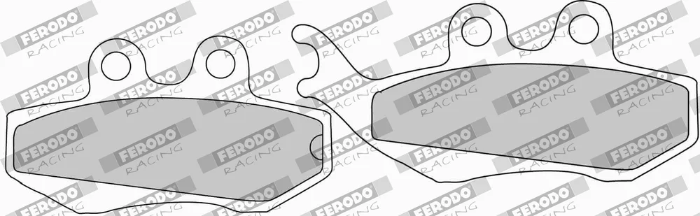Sada brzdových destiček, kotoučová brzda FERODO RACING FDB677P