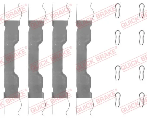 Sada prislusenstvi, oblozeni kotoucove brzdy QUICK BRAKE 109-0909