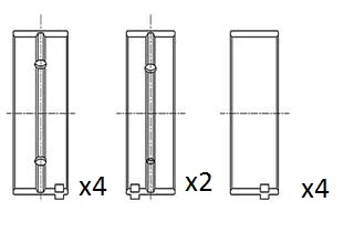 Hlavní ložiska klikového hřídele FAI AutoParts BM1043-STD
