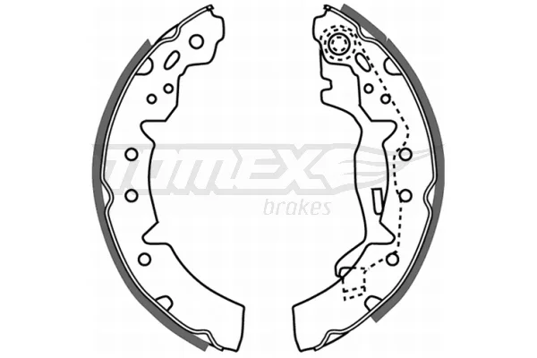 Sada brzdových čelistí Tomex Brakes TX21-06