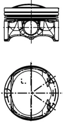 Píst KOLBENSCHMIDT 41197620