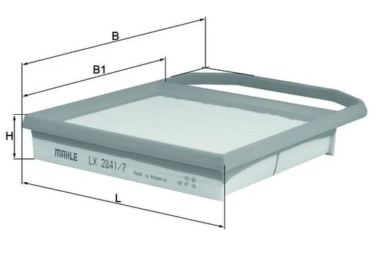 Vzduchový filtr MAHLE LX2841/7