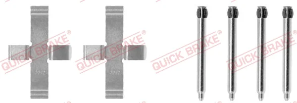 Sada prislusenstvi, oblozeni kotoucove brzdy QUICK BRAKE 109-1076 Sada prislusenstvi, oblozeni kotoucove brzdy QUICK BRAKE 109-1076