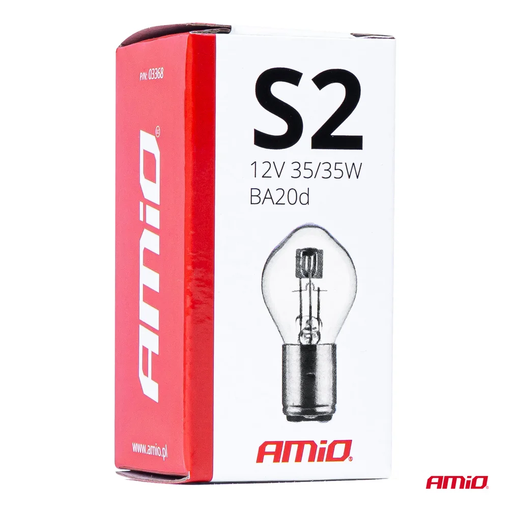 Zarovka HALOGENOWA S2 12V 35/35W BA20D AMIO 03368 - Obrázek 4