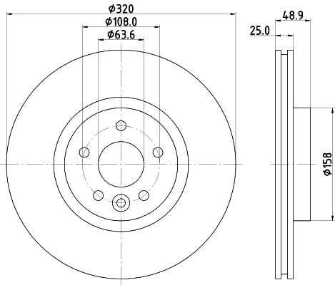 Brzdový kotouč HELLA 8DD355125-151