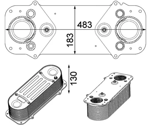 Chladič turba MAHLE CI233000P Chladič turba MAHLE CI233000P