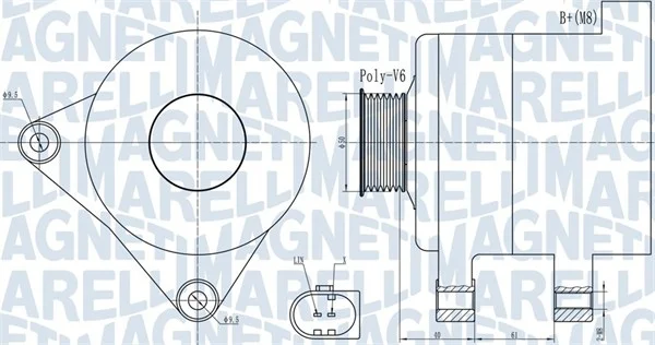 generátor MAGNETI MARELLI 063731986010