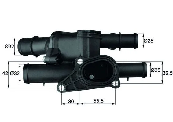 Termostat, chladivo MAHLE TM1105 – OE 06A121111