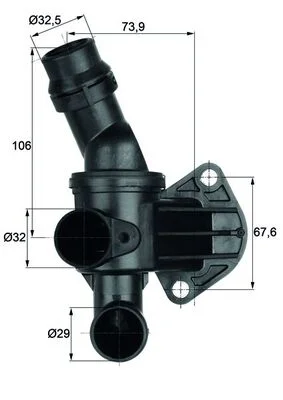 Termostat, chladivo MAHLE TI687