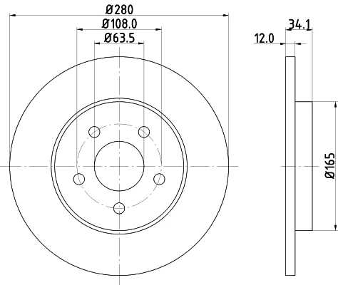 Brzdové kotouče Starline PB1432 Brzdové kotouče Starline PB1432