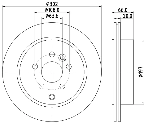 Brzdový kotouč HELLA 8DD355118-921