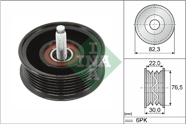 Vratná/vodicí kladka, klínový žebrový řemen Schaeffler INA 532092210 Vratná/vodicí kladka, klínový žebrový řemen Schaeffler INA 532092210