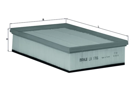 Vzduchový filtr MAHLE LX1706