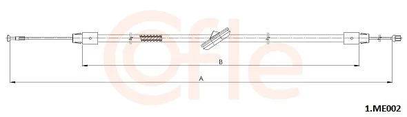 Tažné lanko, parkovací brzda COFLE 1.ME002 – OE 6394203285 Tažné lanko, parkovací brzda COFLE 1.ME002 – OE 6394203285